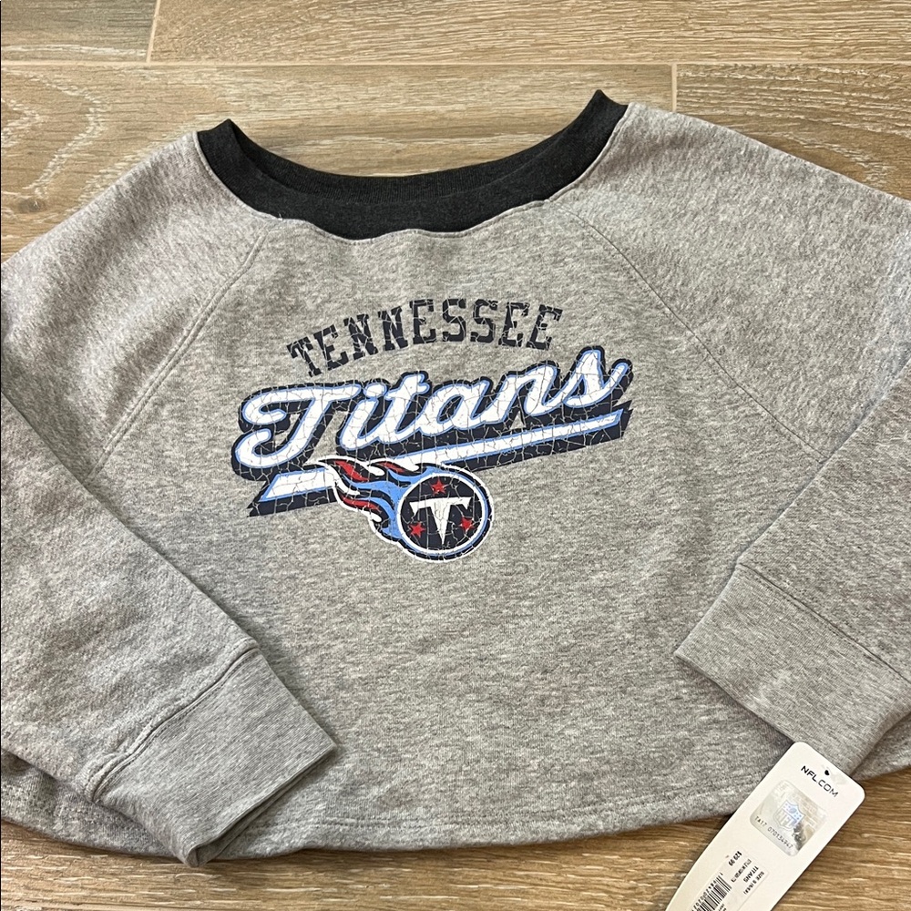 NFL Tennessee Titans Kids Gray and Black Sweatshirt
